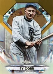 2022 Topps Chrome Update Diamond Greats Die-Cuts Ty Cobb #DGC-34 card