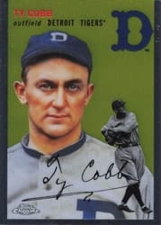 2023 Topps Chrome Platinum Anniversary Base Set Ty Cobb #464 card