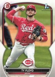 2023 Bowman Draft Base Set Ty Floyd #BD-155 card