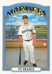 2021 Topps Heritage Base Set Ty France #493 card