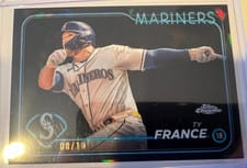 2024 Topps Chrome Sapphire Edition Base Set Ty France #611 card