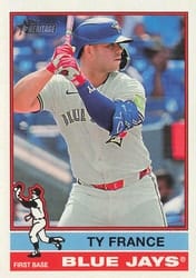 2025 Topps Heritage Base Set Ty France #644 card