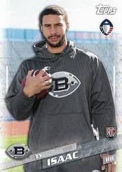 2019 Topps AAF Base Set Ty Isaac #45 card