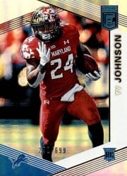 2019 Donruss Elite Base Set Ty Johnson #168 card