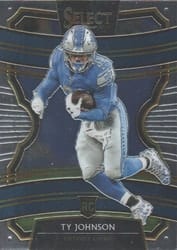 2019 Panini Select Base Set Ty Johnson #91 card