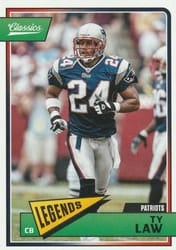 2018 Panini Classics Base Set Ty Law #154 card