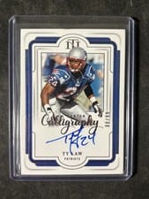 2024 Panini National Treasures Canton Calligraphy Ty Law #5 card