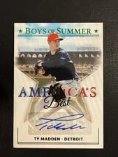 2024 Panini Boys of Summer America's Best Signatures Ty Madden #AME-TM card