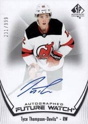 2021-22 SP Authentic Base Set Tyce Thompson #118 card