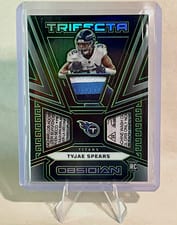 2023 Panini Obsidian Rookie Tyjae Spears #1 card