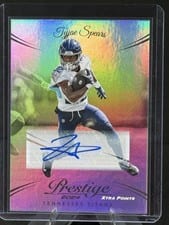 2024 Panini Prestige Xtra Points Signatures Premium Tyjae Spears #287 card