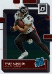 2022 Donruss Optic Base Set Tyler Allgeier #278 card