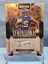 2025 Panini Prizm Draft Picks Sensational Signatures Tyler Allgeier #35 card