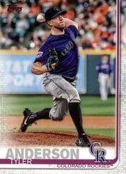 2019 Topps Base Set Tyler Anderson #2 card