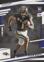 2022 Panini Prestige Base Set Tyler Badie #377 card