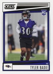 2022 Score Base Set Tyler Badie #342 card