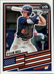 2026 Panini Stars & Stripes Prizm Base Set Tyler Bell #158 card