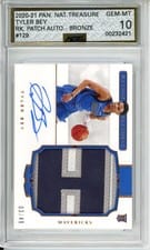 2020 Panini National Treasures Tyler Bey #129 card