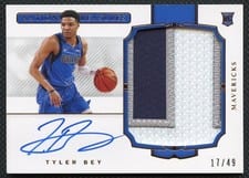 2020 Panini National Treasures Tyler Bey #129 card