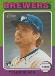 2024 Topps Heritage Base Set Tyler Black #578b card