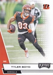 2020 Panini Playoff Base Set Tyler Boyd #33 card