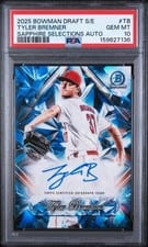 2025 Bowman Draft Sapphire Sapphire Selections Autographs Tyler Bremner #SSA-TB card