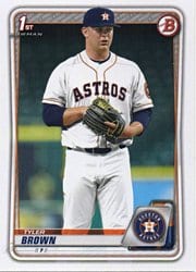 2020 Bowman Draft Base Set Tyler Brown #BD-21 card