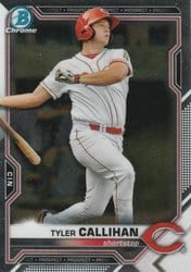 2021 Bowman Chrome Prospects Tyler Callihan #BCP-91 card