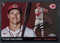2025 Topps Chrome Platinum Base Set Tyler Callihan #255 card