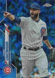 2020 Topps Chrome Sapphire Edition Base Set Tyler Chatwood #698 card