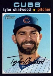 2020 Topps Heritage Base Set Tyler Chatwood #378 card
