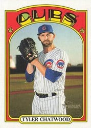 2021 Topps Heritage Base Set Tyler Chatwood #218 card