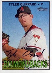 2016 Topps Heritage Base Set Tyler Clippard #551 card