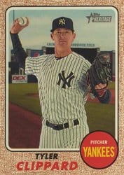 2017 Topps Heritage Base Set Tyler Clippard #650 card