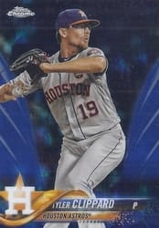 2018 Topps Chrome Sapphire Edition Base Set Tyler Clippard #671 card