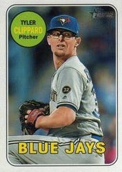 2018 Topps Heritage Base Set Tyler Clippard #551 card