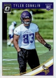 2018 Donruss Optic Base Set Tyler Conklin #130 card