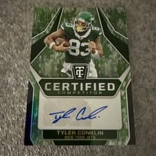 2024 Panini Totally Certified Certified Competitor Autographs Tyler Conklin #25 card
