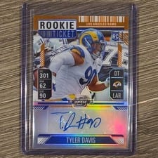 2024 Panini Contenders Optic Rookie Ticket Autographs Tyler Davis #206 card