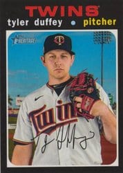 2020 Topps Heritage Base Set Tyler Duffey #614 card