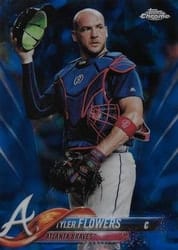 2018 Topps Chrome Sapphire Edition Base Set Tyler Flowers #328 card