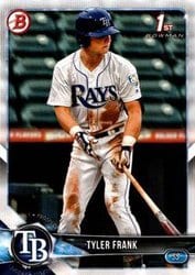 2018 Bowman Draft Base Set Tyler Frank #BD-156 card