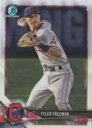 2018 Bowman Chrome Prospects Tyler Freeman #BCP172 card