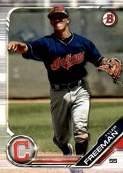 2019 Bowman Draft Base Set Tyler Freeman #BD-184 card