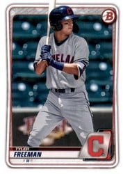 2020 Bowman Draft Base Set Tyler Freeman #BD-78 card