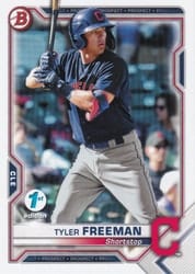 2021 Bowman 1st Edition Base Set Tyler Freeman #BP-119 card