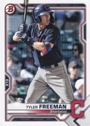 2021 Bowman Prospects Tyler Freeman #BP-119 card