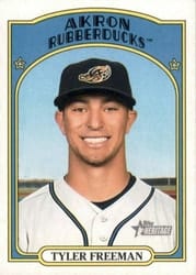2021 Topps Heritage Minor League Base Set Tyler Freeman #4 card