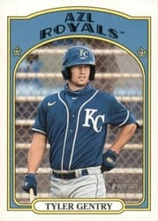2021 Topps Heritage Minor League Base Set Tyler Gentry #45 card