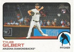 2022 Topps Heritage Base Set Tyler Gilbert #36 card